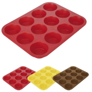 Forma silicon 12 muffinů vdolků COLOR